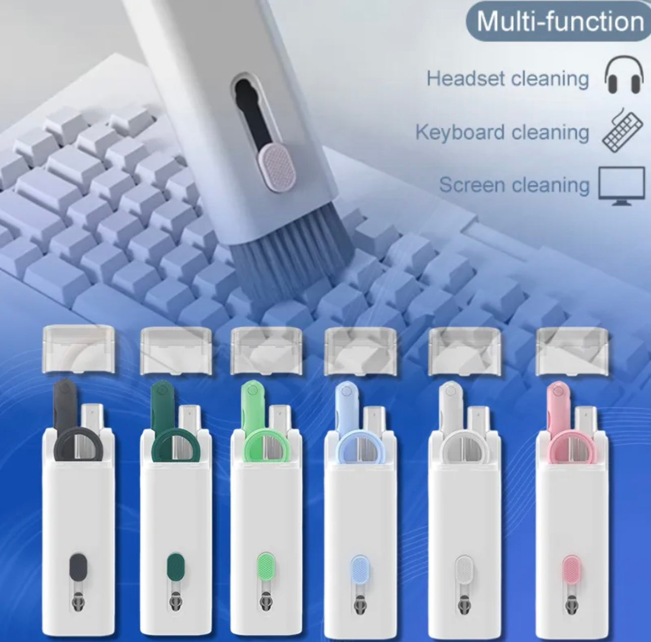 Kit de nettoyage électronique 7-en-1 - Kit de nettoyage de clavier